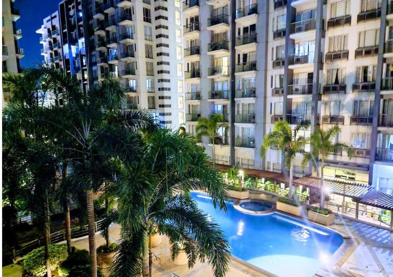 Apartment One Palm Tree Villas Condominium - Studio 9M With Balcony - Across Terminal 3 Airport Manila Philippines